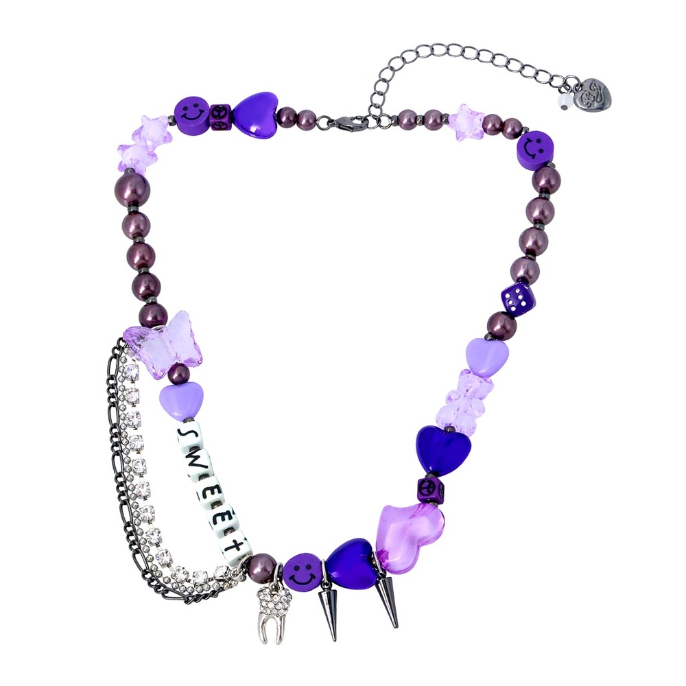 Betsey Johnson Faux Stone Sweet Tooth Collar Necklace